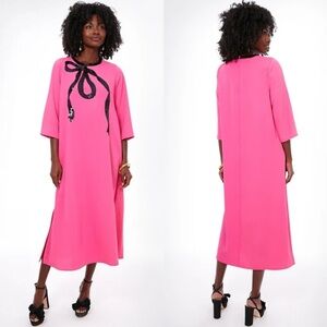 NWT Tuckernuck Electric Pink Bow Jamie Dress